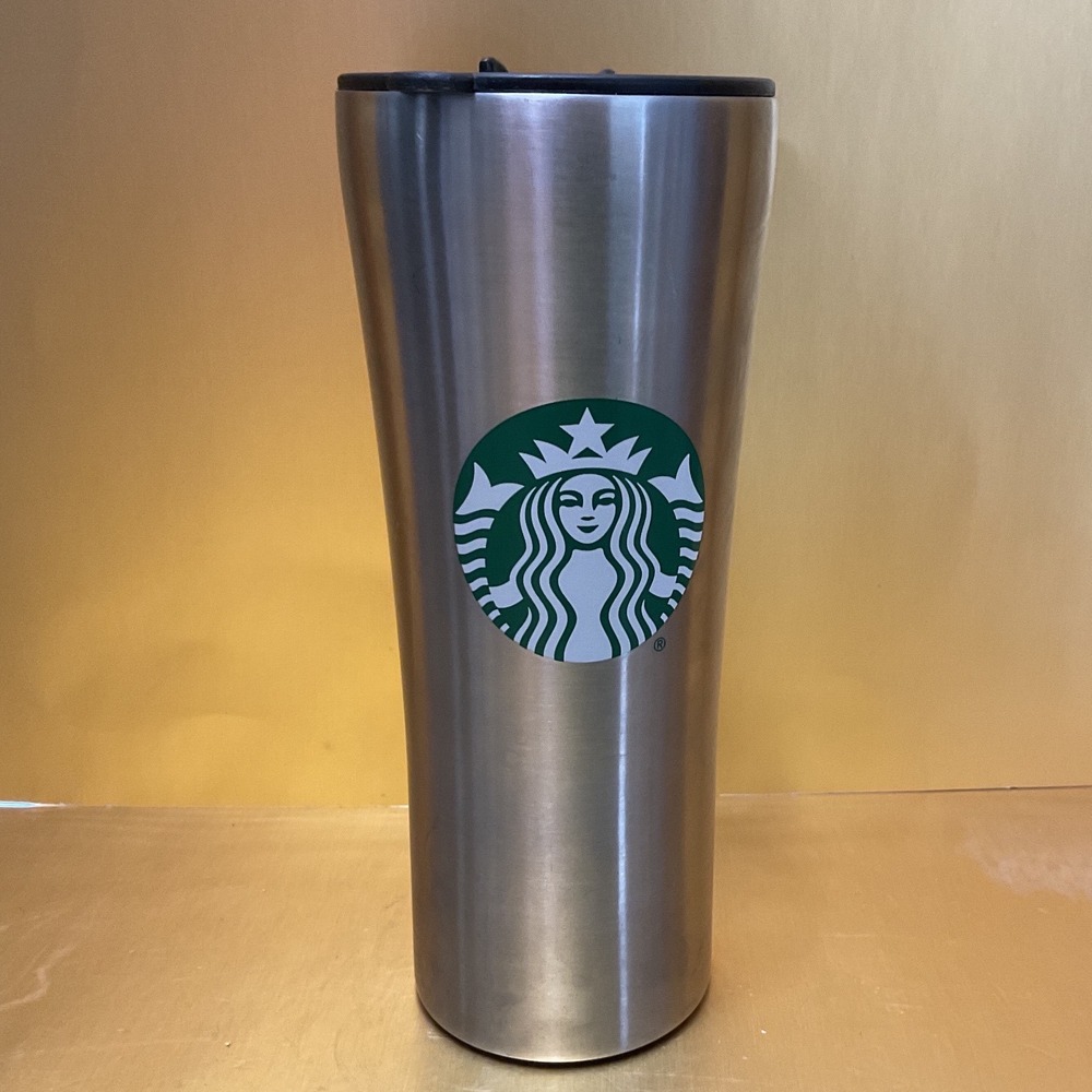 Starbucks 2020 Stainless Steel Travel Tumbler 16oz Silver Siren Logo Coffee Mug
